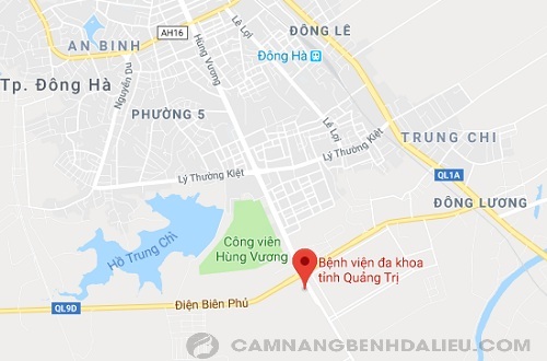 Sơ đồ địa chỉ Bệnh viện Đa khoa tỉnh Quảng Trị