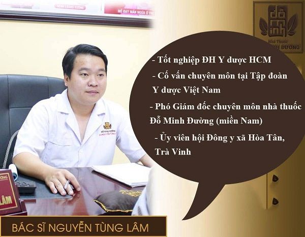 Thông tin bác sĩ Nguyễn Tùng Lâm nhà thuốc Đỗ Minh Đường cơ sở Hồ Chí Minh