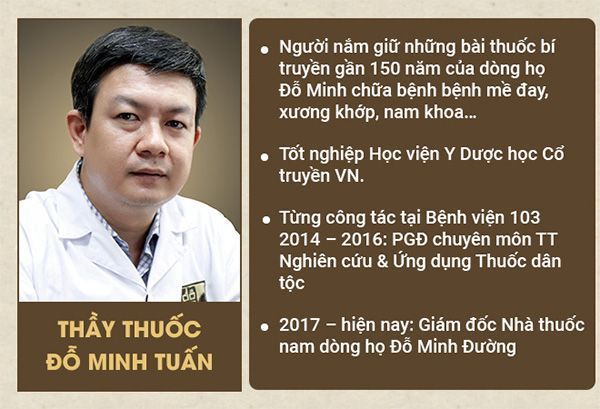 Bác sĩ Đỗ Minh Tuấn - GĐ chuyên môn nhà thuốc nam gia truyền Đỗ Minh Đường