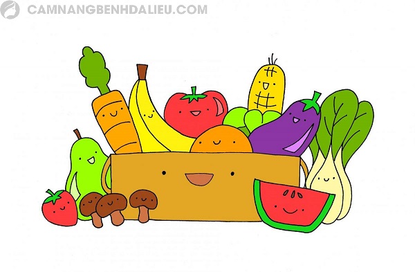 Rau xanh và hoa quả là thức ăn tốt nhất