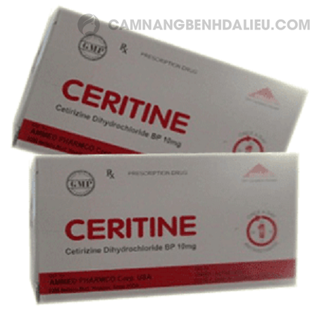 Thuốc Ceritine trị tổ đỉa hướng dẫn sử dụng