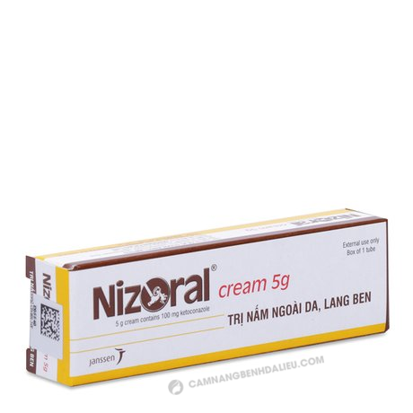  Nizoral cream 5g là thuốc trị lang ben hiệu quả từ tây y