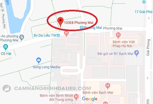 Map phòng khám Việt Bách