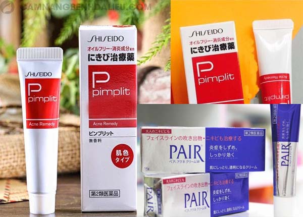 Pimplit và Pair là những sản phẩm kem trị mụn chất lượng của Nhật Bản