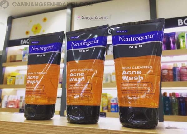 Sữa rửa mặt trị mụn cho nam Neutrogena Men Skin Clearing Acne Wash