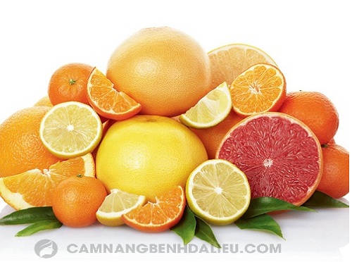 Hoa quả họ cam quýt rất giàu vitamin C