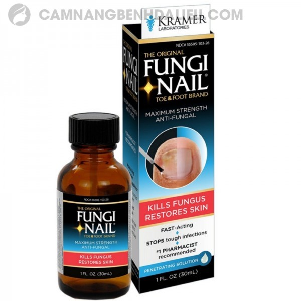 Thuốc Fungi nail có công dụng gì? Sử dụng như thế nào? Giá bán bao nhiêu? -  Cẩm nang bệnh da liễu