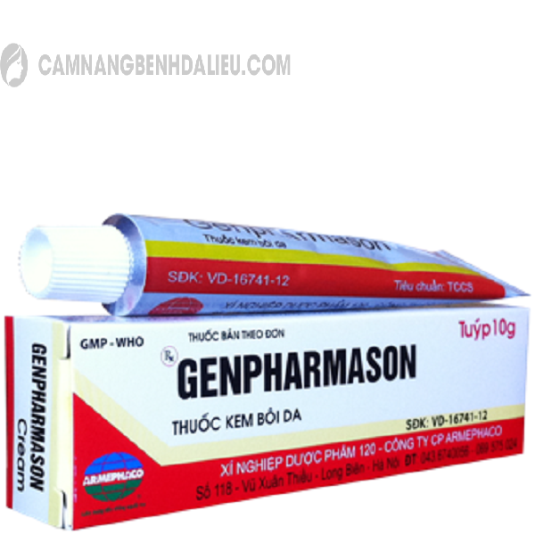 Thuốc Genpharmason là thuốc dạng kem bôi trị viêm da, dị ứng cơ địa