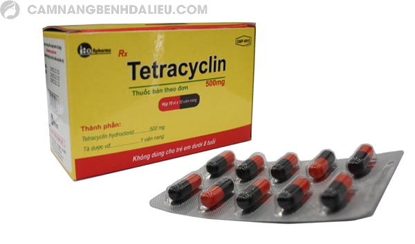 Thuốc uống trị mụn trứng cá Tetracyclin