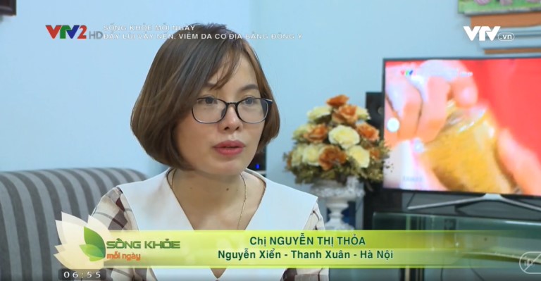 Chị Nguyễn Thị Thỏa chia sẻ hành trình điều trị viêm da cơ địa